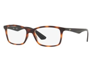 Image of Ray-Ban RX7047 Bifocal Prescription Eyeglasses, 56mm, Red Havana, RX7047-5847-56-BI