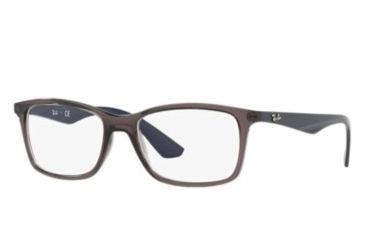 Image of Ray-Ban RX7047 Bifocal Prescription Eyeglasses, 56mm, Transparent Grey, RX7047-5848-56-BI