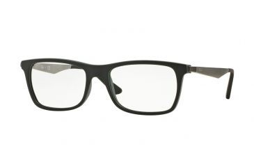 Image of Ray-Ban RX7062 Eyeglass Frames 5197-55 - Black Top On Green Frame
