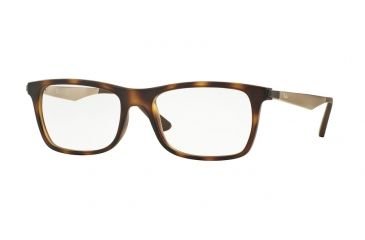 Image of Ray-Ban RX7062 Eyeglass Frames 5200-53 - Matte Havana Frame
