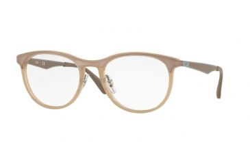 Image of Ray-Ban RX7116 Eyeglass Frames 8018-51 - Trasparent Beige Frame