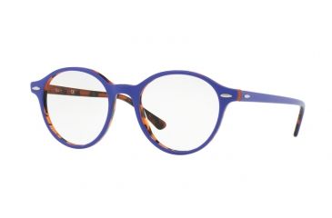 Image of Ray-Ban RX7118 Eyeglass Frames 5716-48 - Top Violet On Havana Orange Frame