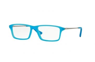 Image of Ray-Ban RY1541 Eyeglass Frames 3618-47 - Azure Fluo Trasparent Rubber Frame