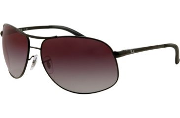 Image of Ray-Ban Sunglasses RB3387 006/8G-6715 - Matte Black Frame, Gray Gradient Lenses