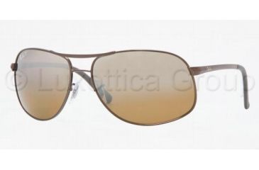 Image of Ray-Ban Sunglasses RB3387 014/84-6415 - Brown Brown Pol.grad. Silver Mirror