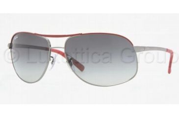 Image of Ray-Ban Sunglasses RB3387 078/8G-6415 - Gunmetal-red Gray Gradient