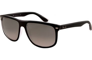 Image of Ray-Ban Sunglasses RB4147 603971-56 - Top Black On Trasparent Frame, grey gradient azure Lenses