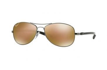 Image of Ray-Ban Bifocal Sunglasses RB8301 with Lined Bi-Focal Rx Prescription Lenses RB8301-004-N3-56 - Lens Diameter 56 mm, Frame Color Shiny Gunmetal