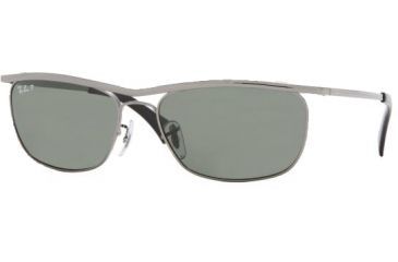 Image of Ray-Ban RB 3385 Sunglasses Styles - Gunmetal Crystal Green P Frame, 004-58-5917 