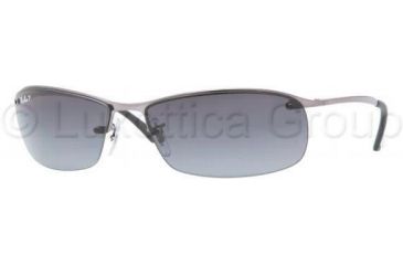 Image of Ray-Ban Top Bar Sunglasses RB3183 004/T3-6315 - Gunmetal Polarized Gray Gradient