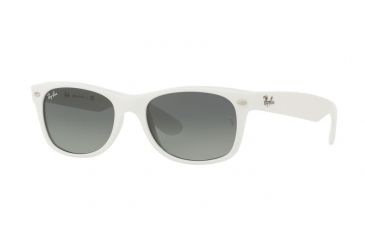 Image of Ray-Ban New Wayfarer Prescription Sunglasses RB2132 RB2132-671-71-52 - Lens Diameter 52 mm, Frame Color White