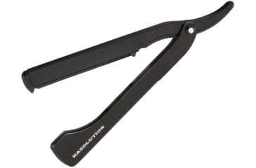 Image of Razolution Exchangeable Blade Razor Folding Knife, 3.5 blade, Black stainless handle, 83501