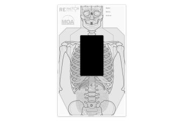 Image of RE Factor Tactical A-Zone Splatter Target, Black/Oragne RFTGTAST