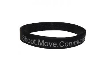 Image of RE Factor Tactical Reminder Band - Shoot, Move, Communicate, Grey RFRBSMC