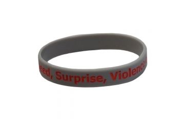 Image of RE Factor Tactical Reminder Band - Speed, Surprise, Violence of Action, Black RFRBSSV
