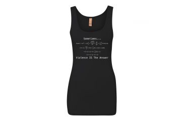 Image of RE Factor Tactical Womens Tank Top Violence is the Answer, Black, Large RFTKVIWLG