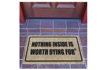 Image of Ready To Defend CLMRI Un-Welcome Mat Castle Law Enforced Here 30x18 STS3DM