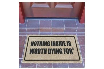 Image of Ready To Defend NDMR1 Un-Welcome Mat Nothing Is Nside Worth Dying For 30x18 STS2DM