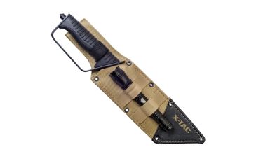 Image of Real Avid X-TAC Tactical Knife &amp; LED Flashlight, Black, 9&quot; AVATAC