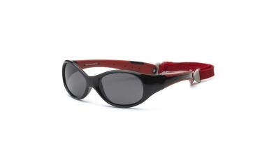 Image of Real Kids Shades Black/Red Double Injection Flex Fit Removable Band Frame with PC/Polarized Lens 4+, Boys 4EXPBKRDP2