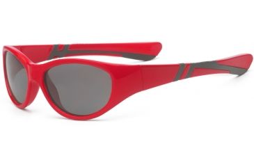Image of Real Kids Shades Boy's Unbreakable Sunglasses, Red/Black Frame with Polarized Smoke Lens, Youth 7DISRDBKP2