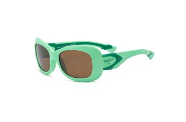 Image of Real Kids Shades Girl's Unbreakable Breeze Sunglasses, Light Green/Grass Green Frame with Polarized Brown, Youth 7BRELGGGP2