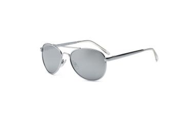 Image of Real Kids Shades Silver Aviator Metal Frame with Silver Mirror Lens 10+, Unisex 10FLYSLV