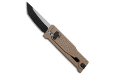 Image of Reate Knives Reate EXO Mini Tanto Gravity Knife Tan Frag Al 2.6&quot; Two-Tone Elmax, Tan, Elmax, adult, BHQ-220098