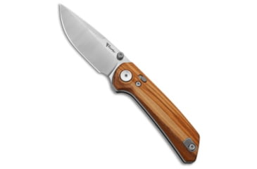 Image of Reate Knives Reate PL-XT Pivot Lock Knife Olive Wood 3&quot; Stonewash Nitro-V, Wood, Nitro-V, adult, BHQ-211167