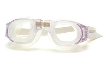 Image of Rec Specs Swim Prescription Goggles Aqua - Crystal Frame