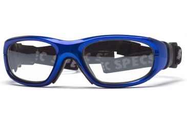 Image of Rec Specs MX-21 Protective Eyewear Bright Blue Frame,Clear Lens, Unisex MX-21BLBK4817C