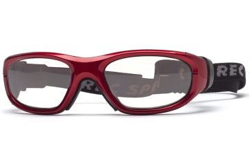 Image of Rec Specs MX-21Protective Eyewear Crimson Frame,Clear Lens, Unisex MX-21CMBK4817C