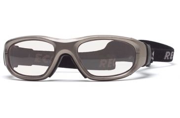 Image of Rec Specs MX-21 Protective Eyewear Metallic Light Brown Frame,Clear Lens, Unisex MX-21MEBR4817C