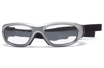 Image of Rec Specs MX-21 Protective Eyewear Silver Frame,Clear Lens, Unisex MX-21PLSI4817C