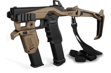 Image of Recover Tactical Anglled Forward Magazine Holder for Glock 9/40 w/Picatinny Rail, Tan, Small, MG9-02