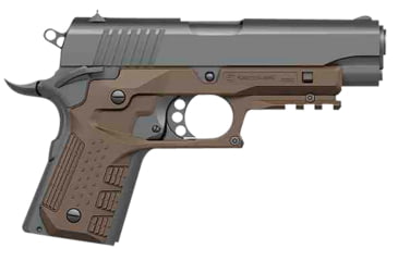 Image of Recover Tactical CC3C Compact 1911 Grip &amp; Rail System, Picatinny, Tan Polymer, CC3C-02