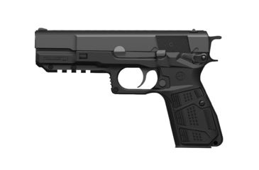 Image of Recover Tactical HPC Grip and Rail System, FN/Browning, Hi Power, Black, 140x27.5x185, HPCB