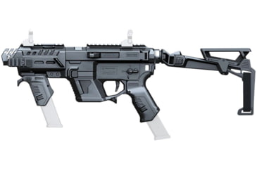 Image of Recover Tactical P-IXMG PG9 SR20 Metal Front Guard Folding Brace, Black, 0, PIXPMG-FBR-01