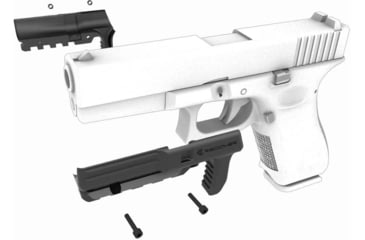 Image of Recover Tactical Picatinny Rail Adapter for Glock 21 Gen 1/2, Black, GR21-01