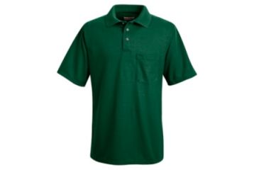 Image of Red Kap Performance Knit Polyester Solid Shirt, Men, Hunter Green, SSS SK02HGSSS