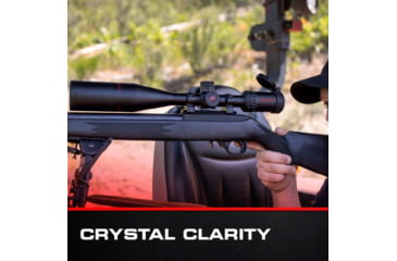 Image of Red-Line Optics P-47 Thunderbolt II 6-24x50mm Rifle Scope,1in Tube, Second Focal Plane, Locking Turrets, Tactical/Hunting Reticle, Black/Red, N4-F6F3-8Z8E