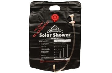 Image of Red Rock Outdoor Gear 5-Gallon Solar Shower, Black, 06-009