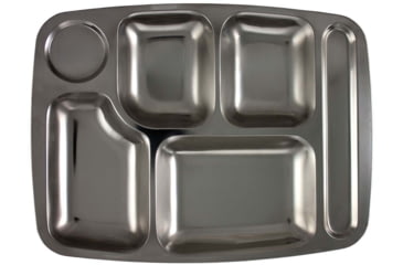 Image of Red Rock Outdoor Gear Stainless Steel Food Tray, Black, 06-816