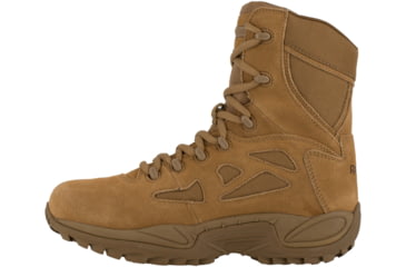 Image of Reebok Rapid Response RB 8 Inch Boot, Leather, Coyote Brown, 10.5, W RB897-COYOTEBRN-10.5-W-W