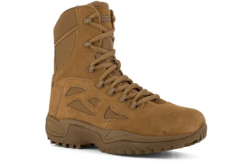 Image of Reebok Rapid Response RB 8 Inch Boot, Leather, Coyote Brown, 10.5, W RB897-COYOTEBRN-10.5-W-W