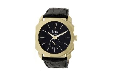 Image of Reign Maximus Ultra-Thin Automatic Leather-Band Watch, Gold/Black, Standard REIRN4104