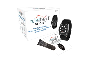 Image of USED Reliefband Technologies Anti-Nausea and Vomiting Sport Band, Black, RBSPT-B, EDEMO1