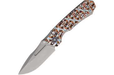 Image of Remette Rhino Button Linerlock Orange, RMTRNGD261