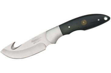 Image of Remington Sportsman 8in Skinner Fixed Blade Knife, 440 Stainless Steel, V-Flat Stonewashed Blade, Tan/Black Molded Handle, 15675