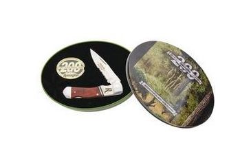 Image of Remington Sportsman Series 200th Anniversary Lockback Tin Set Folding Knife, 2.75 in Blade Length, Wood Handle R11921